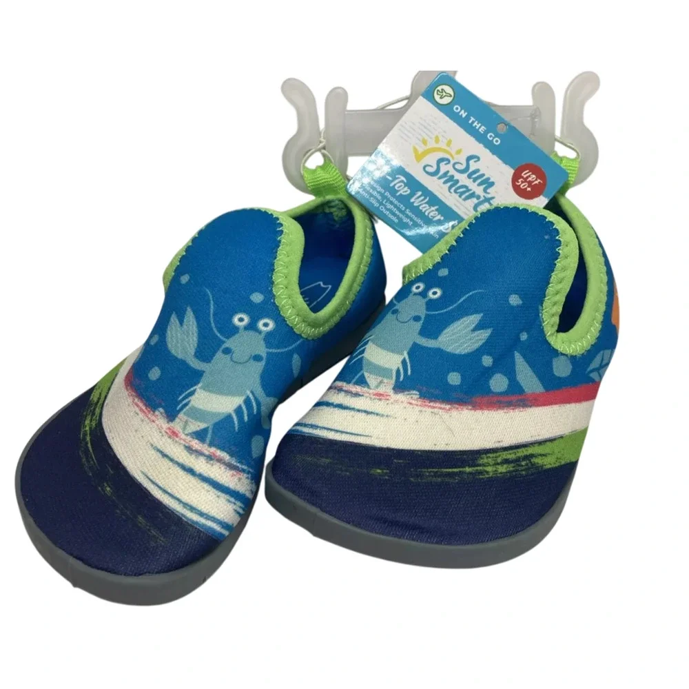 Sun Smart Hi-Top Kids Water Shoes Size: Small 5-6 Lobster UPF 50+ New